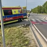 Policjanci z Namysłowa ugasili pożar przy remontowanym bloku