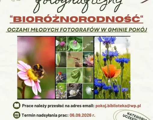 Konkurs fotograficzny dla młodych w Gminie Pokój – pokaż bioróżnorodność