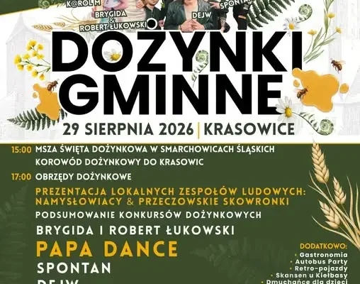 Dożynki Gminne 2026 w Namysłowie – święto plonów i podziękowanie rolnikom