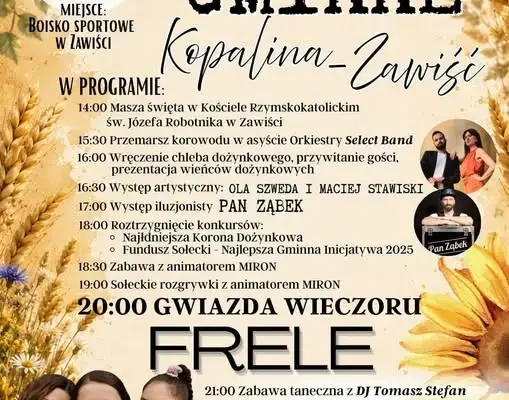 Dożynki Gminne w Zawiści – parkingi i zakazy dla kierowców