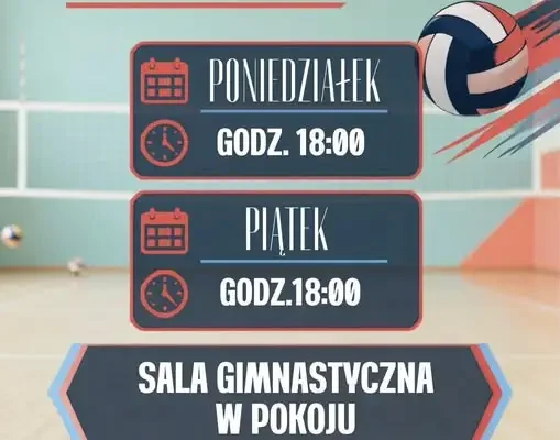 Siatkówka w Pokoju – aktywne wieczory w sali gimnastycznej