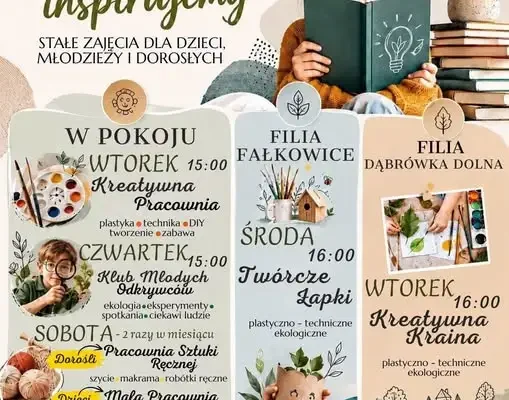 Rusza nowa oferta zajęć w bibliotece w Pokoju – dla dzieci, młodzieży i dorosłych