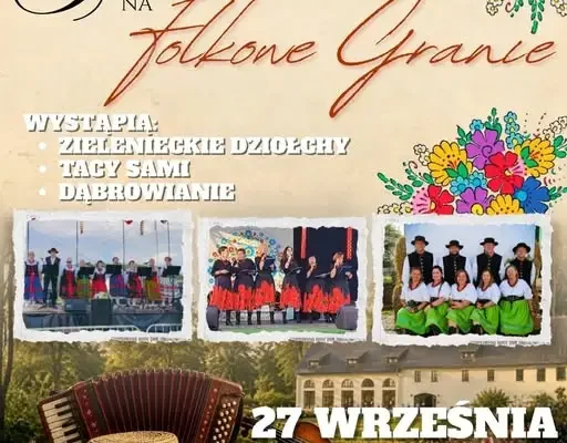 Folkowe granie w Oranżerii w Pokoju – koncert już 27 września