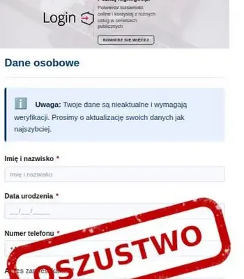 Uwaga na fałszywe SMS-y o aktualizacji danych – CERT Polska ostrzega przed phishingiem