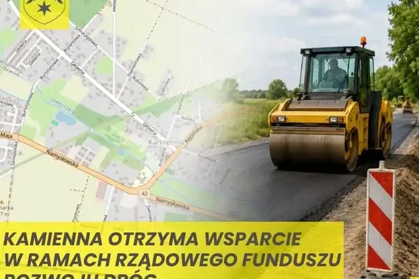 Kamienna z nową drogą — gmina Namysłów pozyskała ponad 324 tys. zł na remont ulicy Głównej
