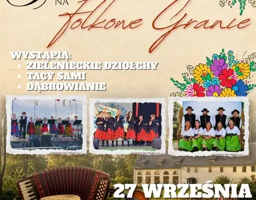 Folkowe granie w Oranżerii w Pokoju – koncert już 27 września