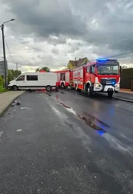 Wypadek motocyklisty na ulicy Oławskiej w Namysłowie