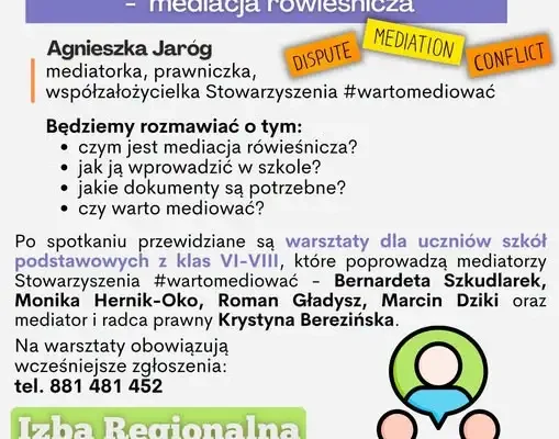 Namysłów stawia na mediację – warsztaty dla uczniów w Międzynarodowym Tygodniu Mediacji
