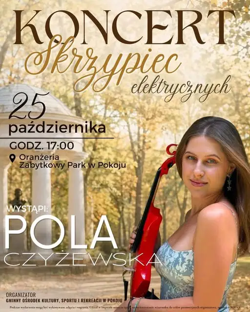 Koncert Poli Czyżewskiej w Oranżerii Zabytkowego Parku w Pokoju