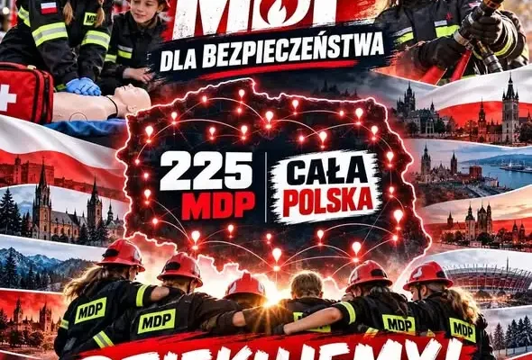 Dziecięca Drużyna Pożarnicza z OSP Świerczów w ogólnopolskiej akcji „MDP dla Bezpieczeństwa”