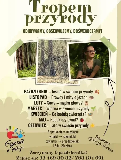 Tropem przyrody – warsztaty dla dzieci w Pokoju ruszają już 6 października