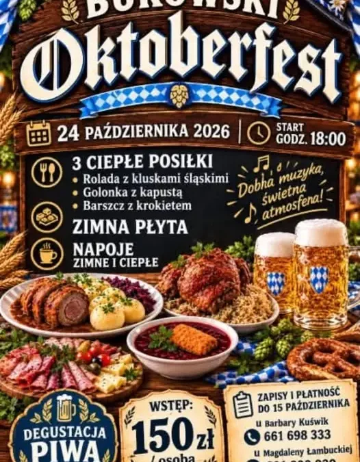 Bukowski Oktoberfest 2026 – zostało 13 dni na zapisy i wpłaty