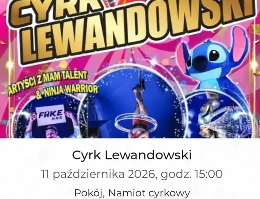 Cyrk Lewandowski zawita do Pokoju – niedzielne widowisko przy ul. Kościelnej