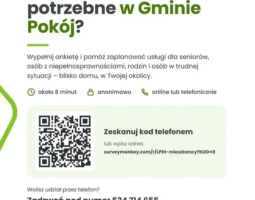 Gmina Pokój pyta mieszkańców o potrzeby w zakresie usług społecznych