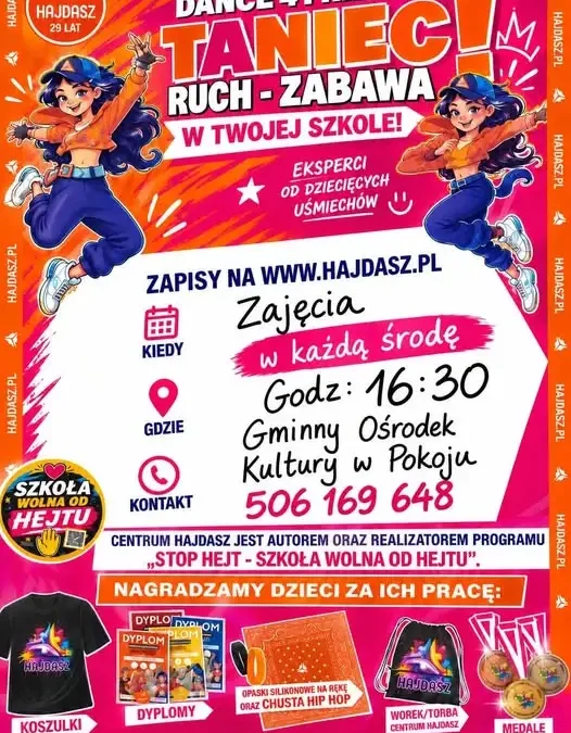 Warsztaty taneczne Dance 4 Friends w Pokoju – ruch, zabawa i kreatywność dla dzieci