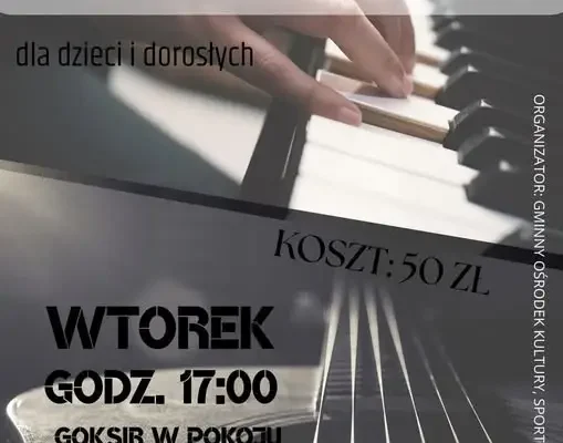 Nauka gry na pianinie i gitarze w GOKSiR Pokój – start 3 listopada