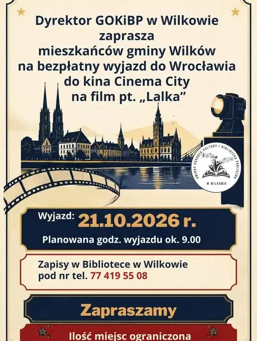 Ostatnie miejsca na wyjazd do kina na film „Lalka” – zapisy tylko do dziś!