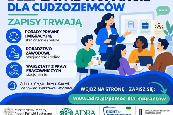 Bezpłatna pomoc prawna i warsztaty dla cudzoziemców w całej Polsce