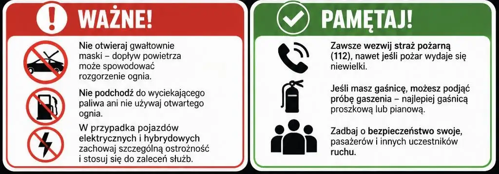 Pożar samochodu w Świerczowie – akcja strażaków z OSP i PSP