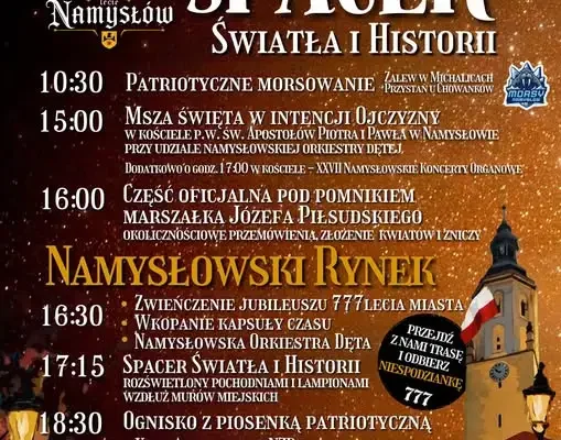 Namysłów świętuje 11 listopada i kulminację 777-lecia miasta