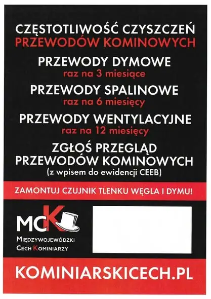 Kampania „Sadza płonie. Czad zabija. Żyj!” – przypomnienie o przeglądach kominowych